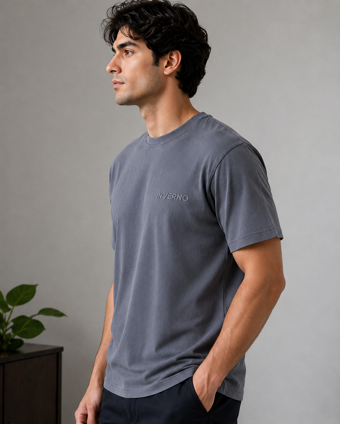 Grey cotton T-Shirt